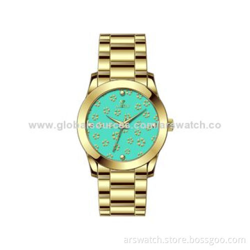 Stainless Steel Automatic Watch with Real Leather Strap, Sapphire Glass and Citizen Movement